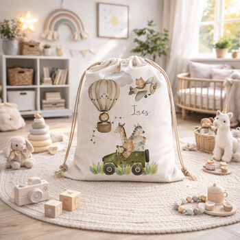 Personalised Toy Bag Toy Sack Dressing Up Bag, 2 of 2