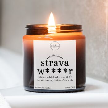 Strava Wanker Candle With Matches, Funny Running Gifts, 9 of 11