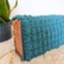 Bespoke Handmade Crochet Bag With Wood Panel, thumbnail 6 of 7