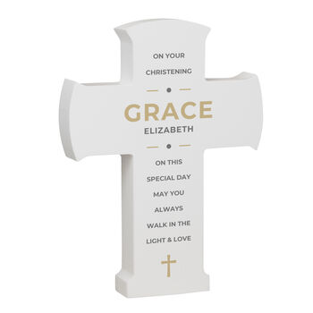 Personalised Wooden Cross Ornament, 10 of 10