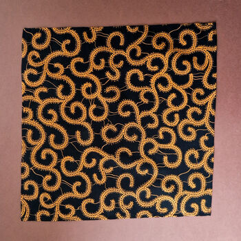 African Print Cotton Napkin | Black Akin Print, 2 of 2