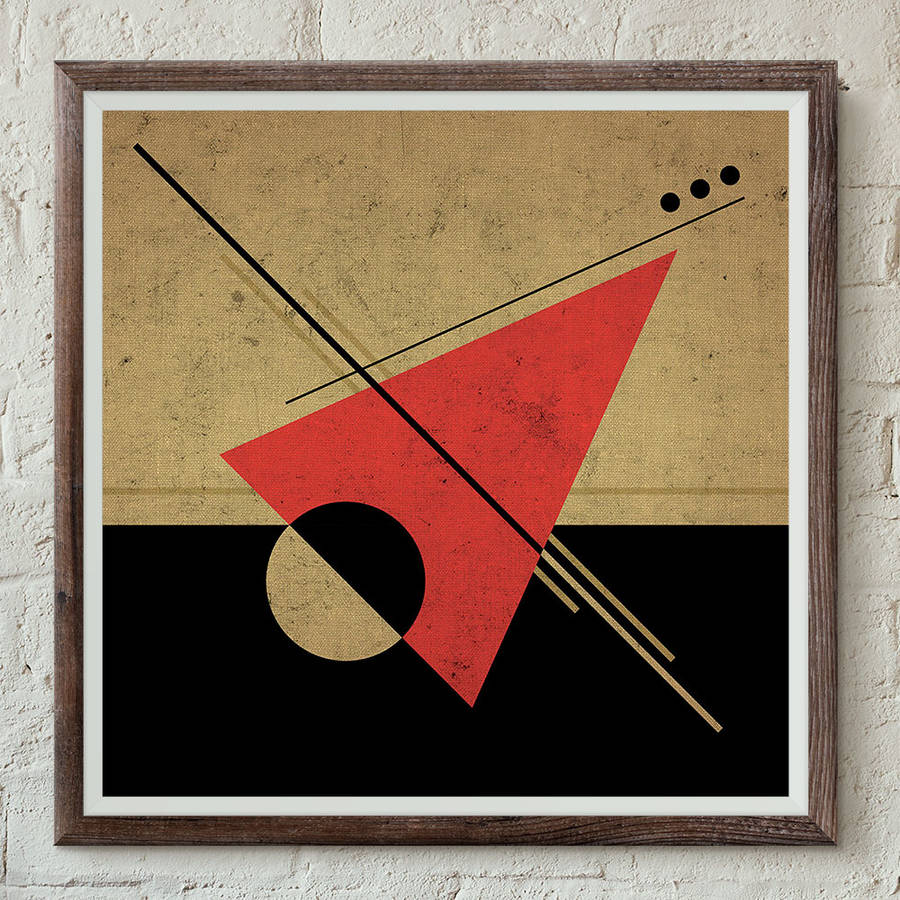Minimalist Geometric Art Print Suprematist Four By Magik