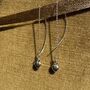 Heart Sterling Silver Ear Threader Earrings, thumbnail 4 of 4