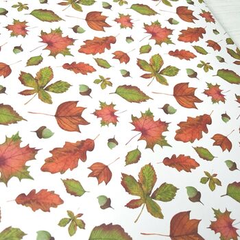 Autumnal Leaves Luxury Wrapping Paper, 2 of 7