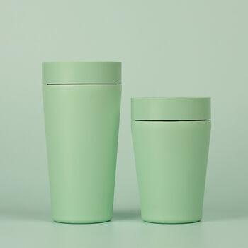Circular And Co Travel Mug Made From Recycled Stainless Steel 8oz Seaglass Green, 3 of 8