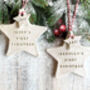 Personalised Star First Christmas Decoration, thumbnail 1 of 4