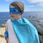 Kids Superhero Cape, Personalised And Lined Satin, thumbnail 5 of 12