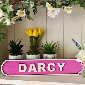 Personalised Children's Bedroom Name Road Sign, 9 of 9