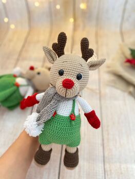Christmas Gift, Santa`s Reindeer Toy, Rudolph, 5 of 8