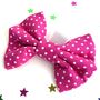 Slide On Dog Collar Bow In Blue, Red, Pink And Black, thumbnail 6 of 10