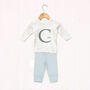 Personalised Baby Monogram Outfit Set | New Baby Gift, thumbnail 1 of 3