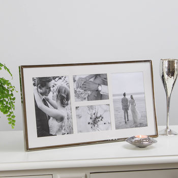 Four Aperture Long Silver Plated Fine Photo Frame By Marquis & Dawe ...