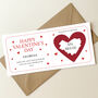 Personalised Valentine's Day Gift Scratch Card: Red Hearts Design, thumbnail 1 of 6