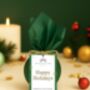 Happy Holidays Peppermint Christmas Bath Bomb Gift, thumbnail 1 of 4