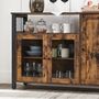 Storage Cabinet Sideboard Buffet Table With Three Doors, thumbnail 3 of 8