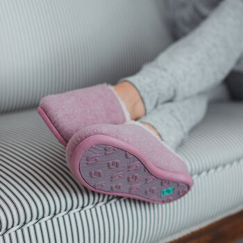 Women's Cosy Mule Slippers In Pink, 3 of 12