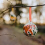 Tiger In The Jungle Hand Painted Ceramic Bauble, thumbnail 1 of 7