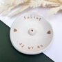 White And Gold Personalised Birthday Incense Dish, thumbnail 1 of 5