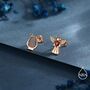 Mismatched Angel And Lyre Stud Earrings In Sterling Silver, thumbnail 4 of 12