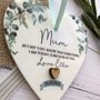 Mother Of The Bride Or Groom, Personalised Heart Plaque, thumbnail 2 of 3