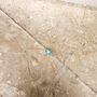 December Birthstone Turquoise Sterling Silver Bracelet, thumbnail 3 of 4