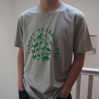 Planet Friendly Dad T Shirt, 3 of 5