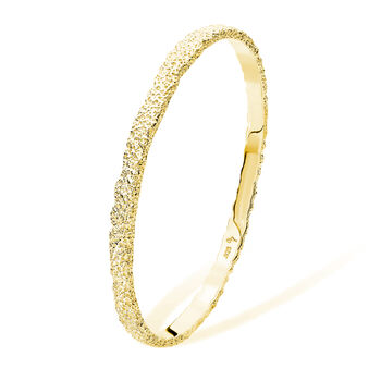 Award Winning Designer Hula Bangle In 18ct Gold Vermeil, 2 of 4