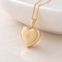 Personalised Gold Plated Sterling Silver North Star Heart Photo Locket Necklace, thumbnail 1 of 9