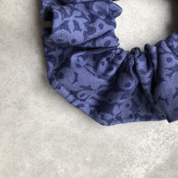 Blue Berry Liberty Cotton Hair Scrunchie, 2 of 2