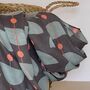 Retro Shapes Scarf In Grey, thumbnail 2 of 4