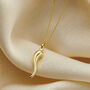 9ct Gold Horn Charm Necklace, thumbnail 2 of 5