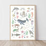 Floral Under The Sea Fact Sheet Childrens Print, thumbnail 2 of 5