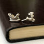 Mismatched Reindeer And Santa Sleigh Christmas Earrings, thumbnail 3 of 11