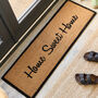 Home Sweet Home Long Natural Coir Door Mat, thumbnail 1 of 5