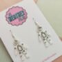 Spaceman Glitter Resin Earrings / Astronaut Jewellery / Out Of This World Jewellery / Moon Landing Earrings / Nasa Inspired Sparkle, thumbnail 2 of 5