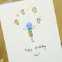 Personalised Handmade Button Juggler Birthday Card, thumbnail 8 of 12