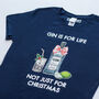 'Gin Is For Life' Christmas T Shirt, thumbnail 3 of 5