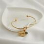 Personalised Heart Knot Gemstone Bangle, thumbnail 1 of 8
