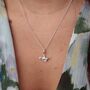 Sterling Silver T Rex Dinosaur Charm Necklace, thumbnail 3 of 5