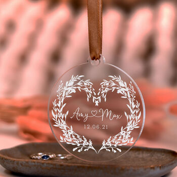 Personalised Christmas Bauble Gift For Couples, 8 of 8