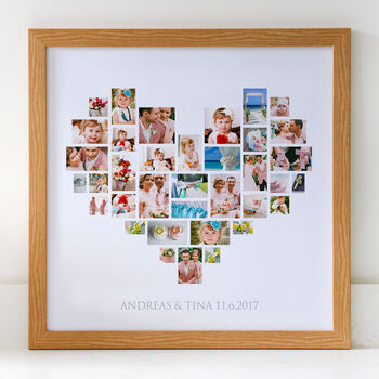 Personalised Heart Photo Collage, 9 of 11