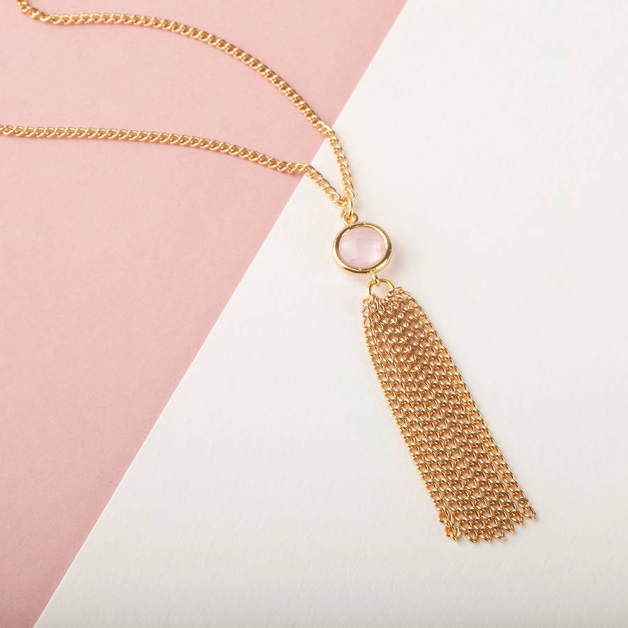 Gold Tassel Necklace By Storm In A Teacup