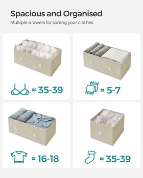Chest Of Drawers Fabric Storage Organiser Dresser, 4 of 12