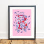 Personalised Floral Initial Print, thumbnail 2 of 11