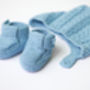 Braid Knit Baby Jumper With/Without Hat And Booties, thumbnail 6 of 8