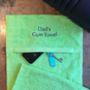 Gym Towel With Zipped Pocket, thumbnail 1 of 2