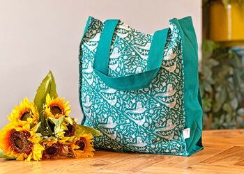 Pheasant Print Tote Bag, 2 of 5