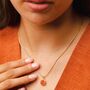 Orange Agate Healing Stone Necklace, Harmony, thumbnail 4 of 11