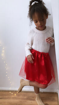 Red Sequin Tutu Dress, 6 of 8