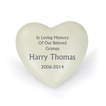 Personalised Memorial Heart, 2 of 7